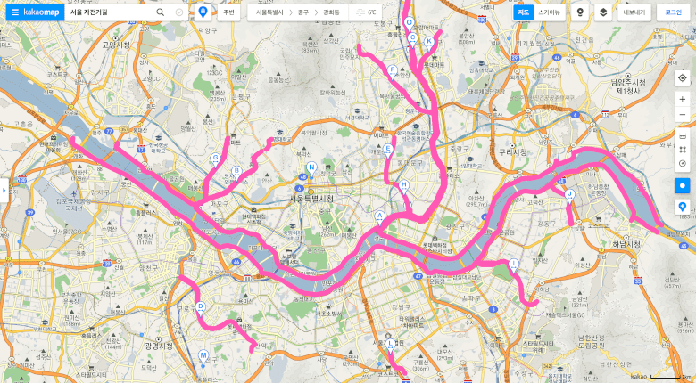 Seoul Bike Road Map
