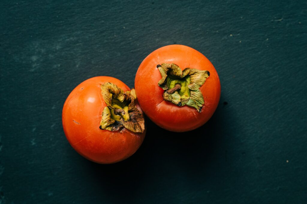 The crunchy and sweet persimmon